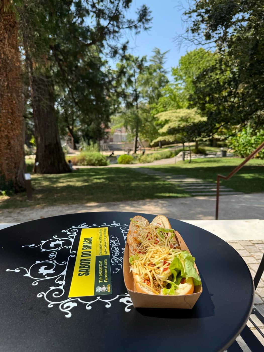 Hot dog brésilien au parc