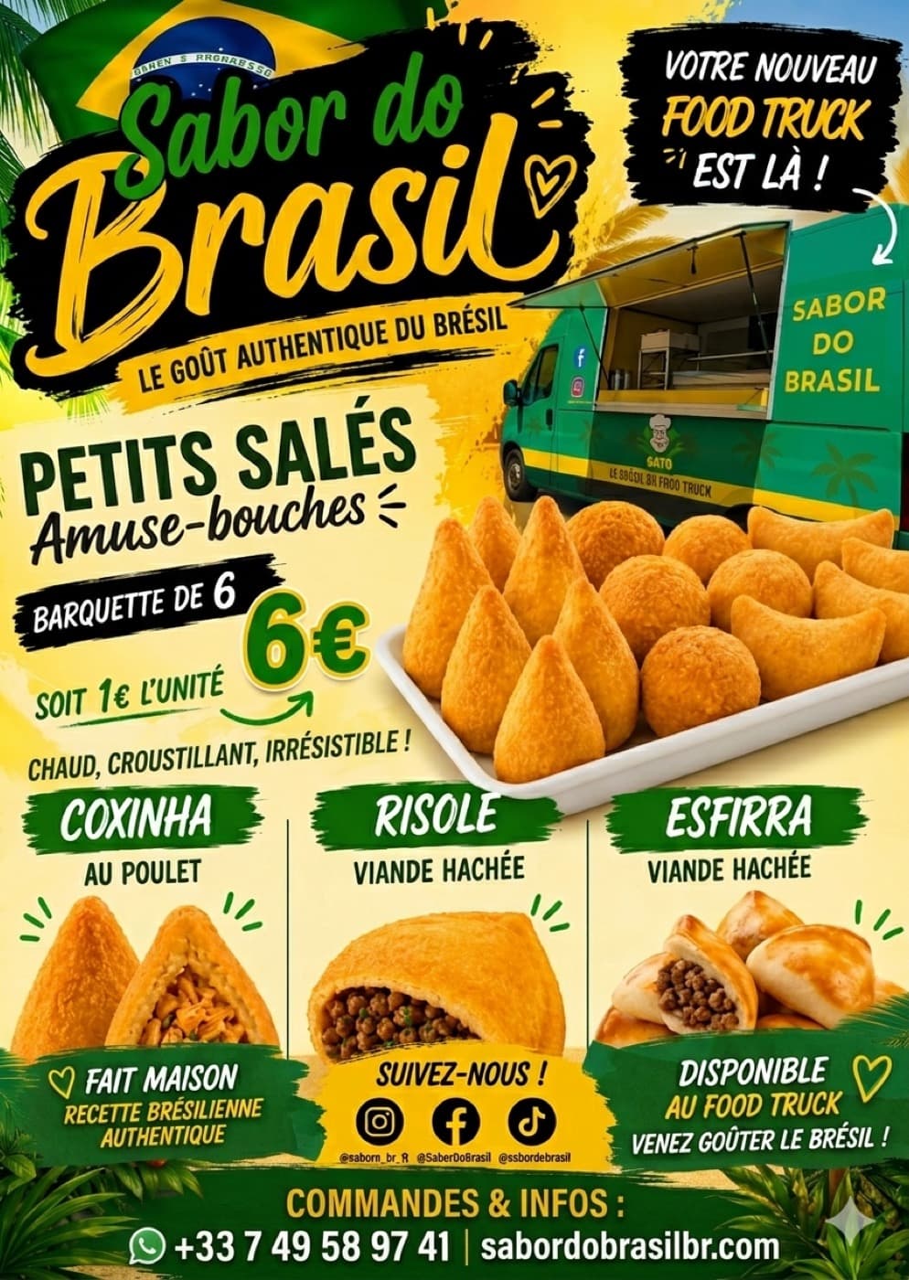 Petits salés brésiliens — barquette de 6 à 6€